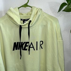 Nike Air Womens Light Yellow Sweatshirt